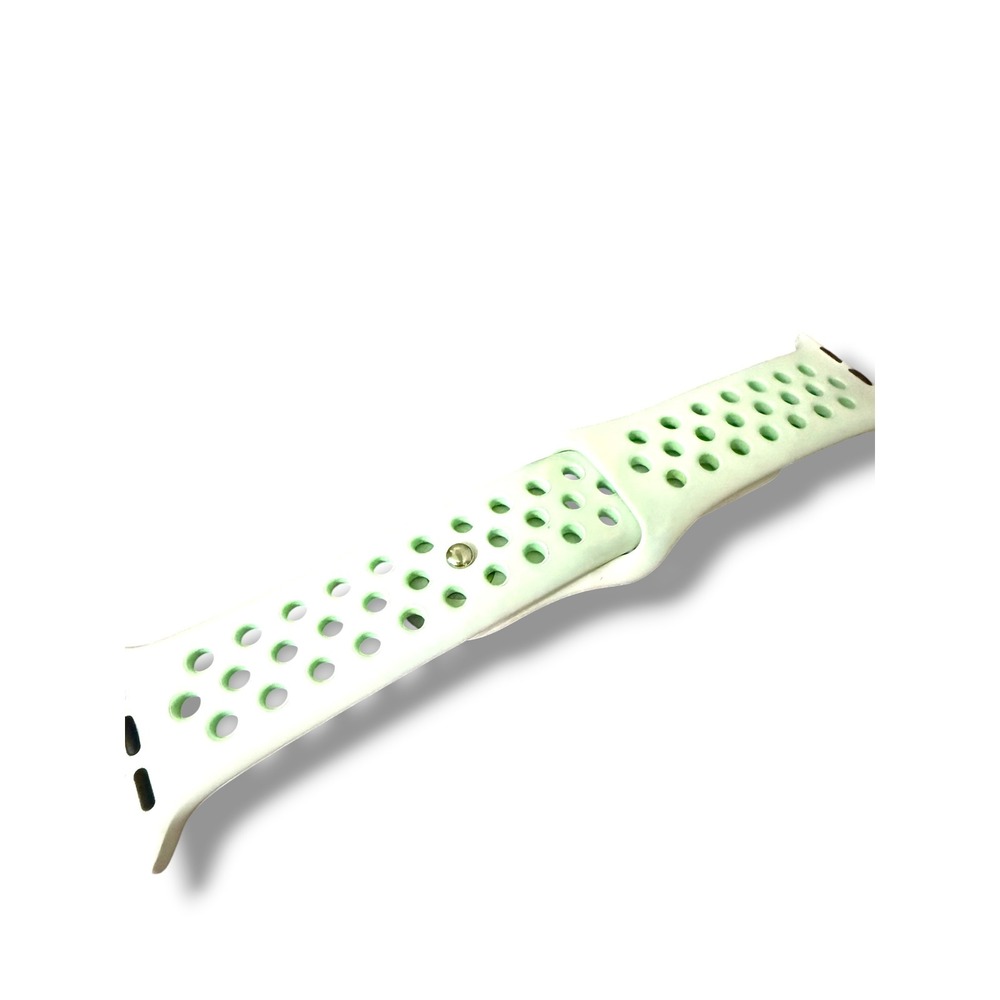 Apple Nike Sport Band S/M 40mm Mint Green Perforated Silicone Watch Strap - Picture 3 of 5